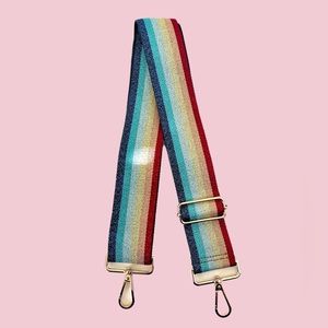 COPY - Adjustable rainbow bag strap, crossbody strap, shoulder bag strap.